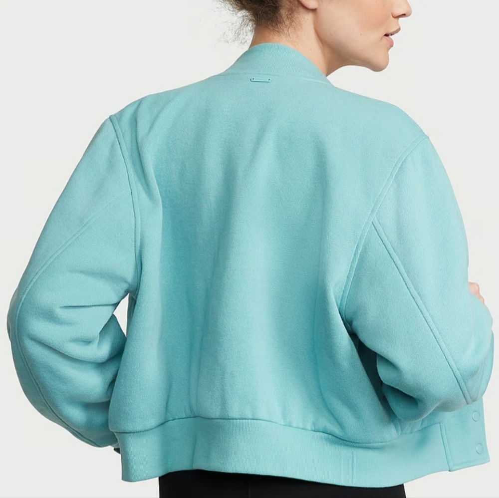 Victoria's Secret Cotton Fleece Bomber Jacket. - Picture 2 of 14